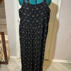 Floral Black Jumpsuit
